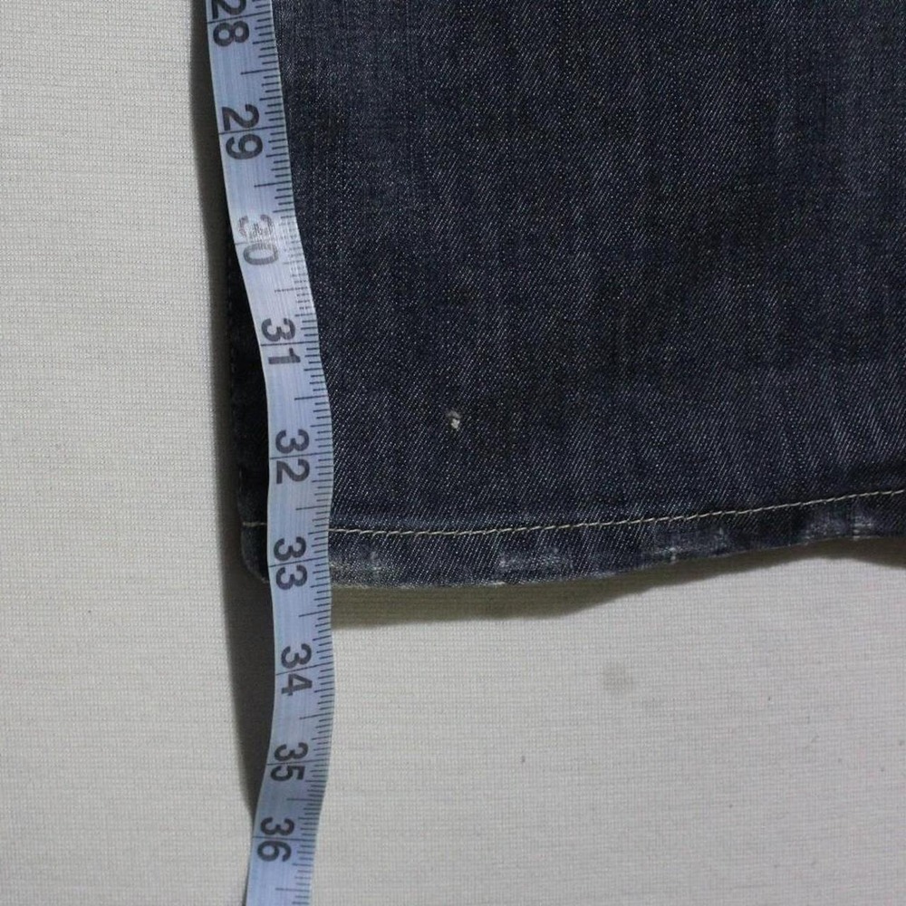 Women's Y2K Low-rise Grunge Punk Skater Daredevil Bootcut Dark Wash Guess Jeans - Picture 7 of 8